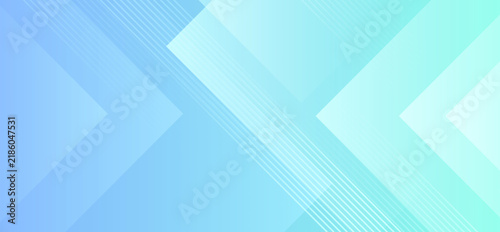 Modern abstract geometric background featuring clean overlapping shapes and subtle lines in a cool blue and green gradient, ideal for corporate presentations, technology themes, and digital designs