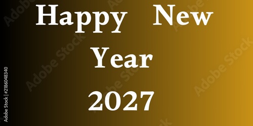 Happy New Year 2027 Celebration Background