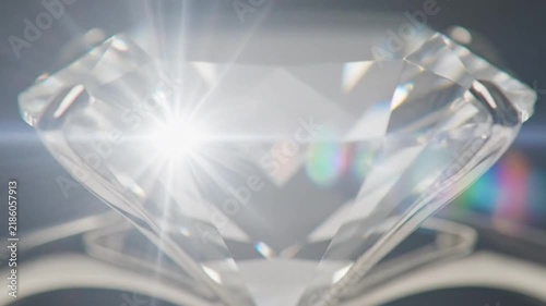 Sparkling Diamond Close-Up - A Glimpse into Luxury and Brilliance.