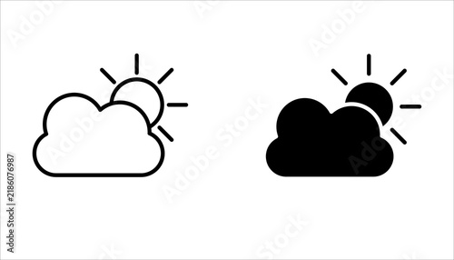summer icon set, with a white background.