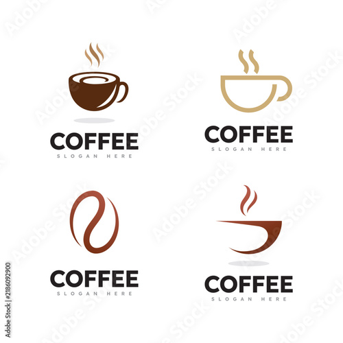 coffee logo vector icon design