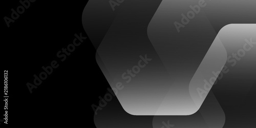 Modern abstract blue background with glowing geometric lines. Blue gradient hexagon shape design. Futuristic technology concept. eps10