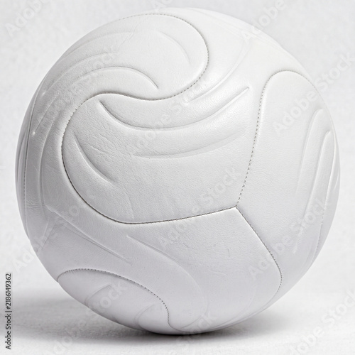 Mockup white blank soccer ball