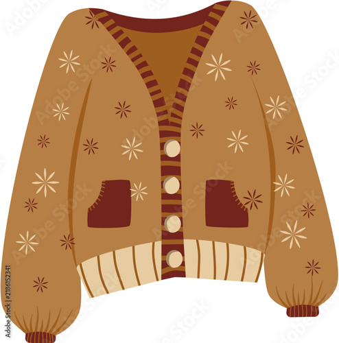 Foto Cozy autumn cardigan sweater