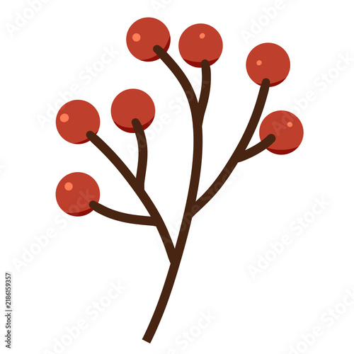 Flat Illustration of Red Berries