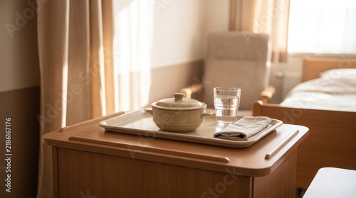 Dining tray care room