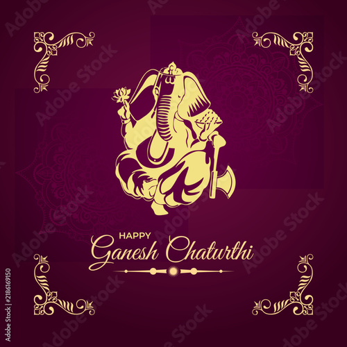 Design Vector Happy Ganesh Chaturthi
