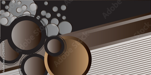 Luxury 3D wallpaper design with elegant round shapes and lines