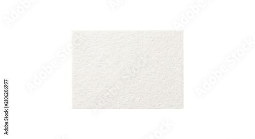 фотографія Blank textured white watercolor paper sheet card mockup