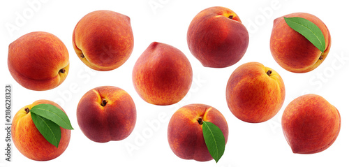 Peach isolated