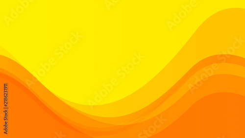 Warm vibrant orange abstract wave background with sunny fluid gradient flow. abstract orange background with waves
