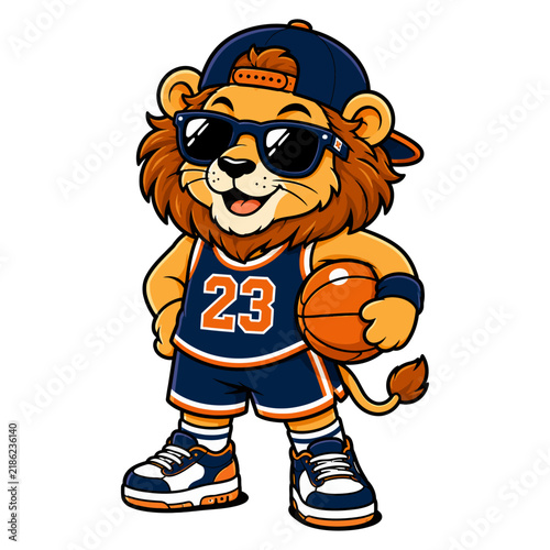 Cute Cartoon Tiger Mascot Character Vector Illustration, Happy Funny Feline Animal with Orange Fur for Sports, Halloween, Comic, Children and Creative Designs