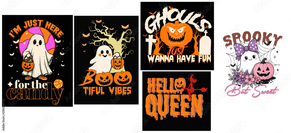 Fototapeta premium halloween vector bundle