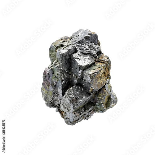Dysprosium magnet mineral ore specimen, isolated