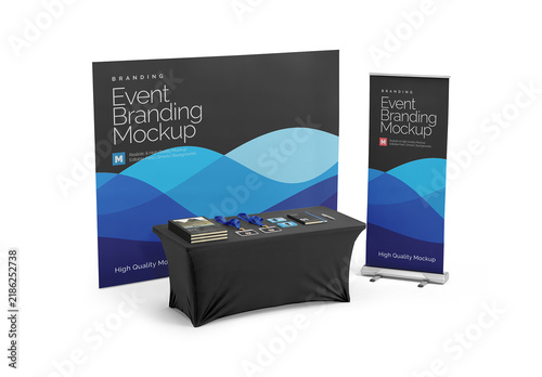 Event Mockup Template for Merchandise Display and Promotion