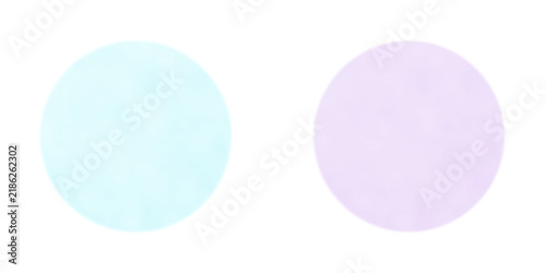 Blurred light blue and purple transperent circle elements isolated on transperent background.