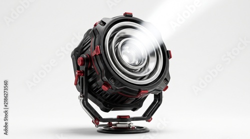 Circular reflector 3D emitting white light for Black Friday