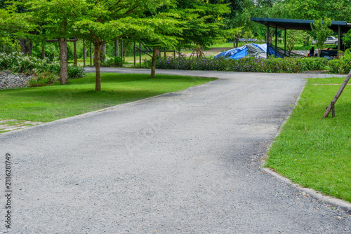 Empty Road in countryside,beautiful street in farm,nature rural road going through summer landscape,Nature background,route through wild landscape.
