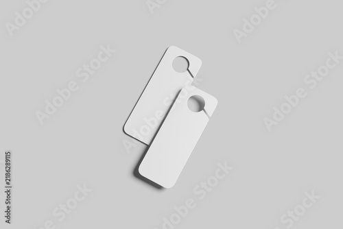 Blank Door Hanger Mockup for Branding and Custom Design
