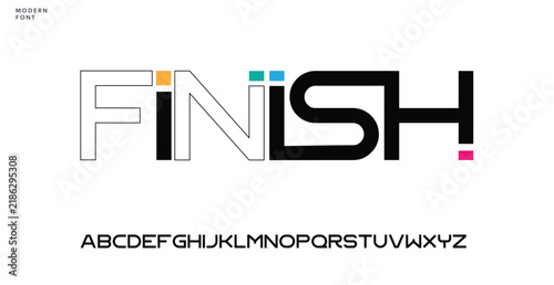 modern stylish typography letter logo design