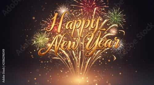 Obraz na płótnie happy new year 
