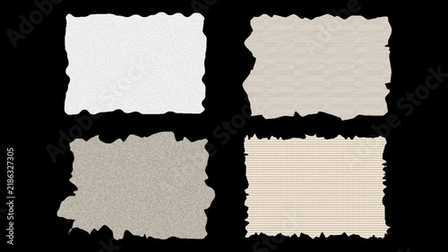 Torn Paper Border and Texture Collection