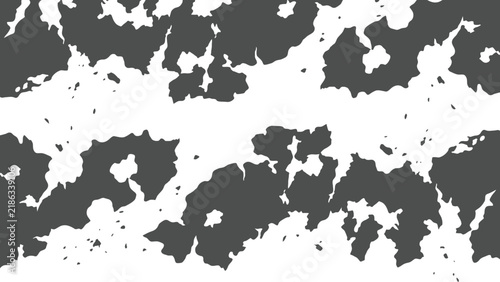 Abstract black and white camo grunge pattern background. Flat vector illustration EPS 10.