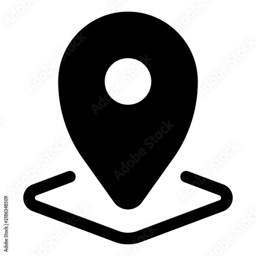 Location icon for map, navigation and destination