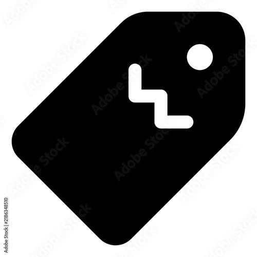 Label icon for product, packaging and identification