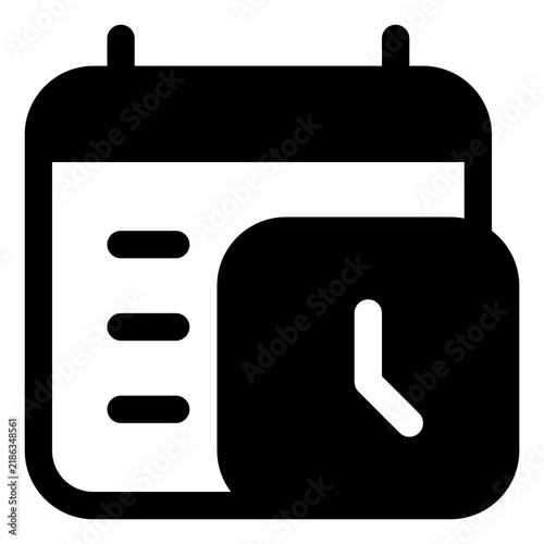 Schedule icon for delivery, planning and appointment