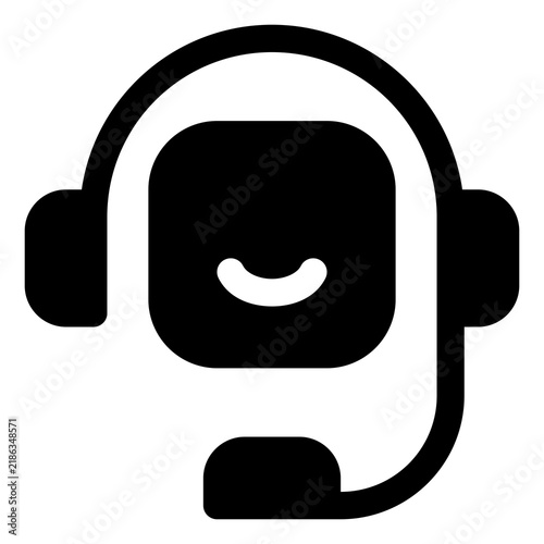 Support icon for customer service, assistance and help