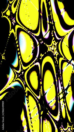 Crazy black and yellow abstract punk video