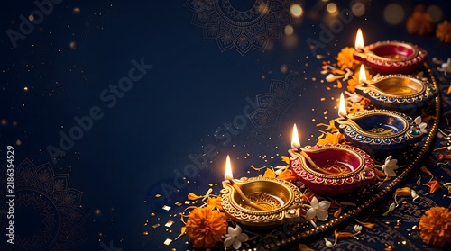 Diwali the festival of lights a joyous celebration of good triumphing over evil illuminating homes and hearts with warmth and prosperity