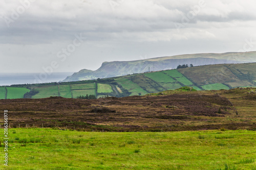 Картината върху платно View of Glens of Antrims showing the beautiful rolling countryside and farmland