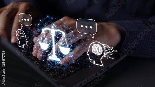 Obraz na plátně AI is transforming society, raising important ethics questions