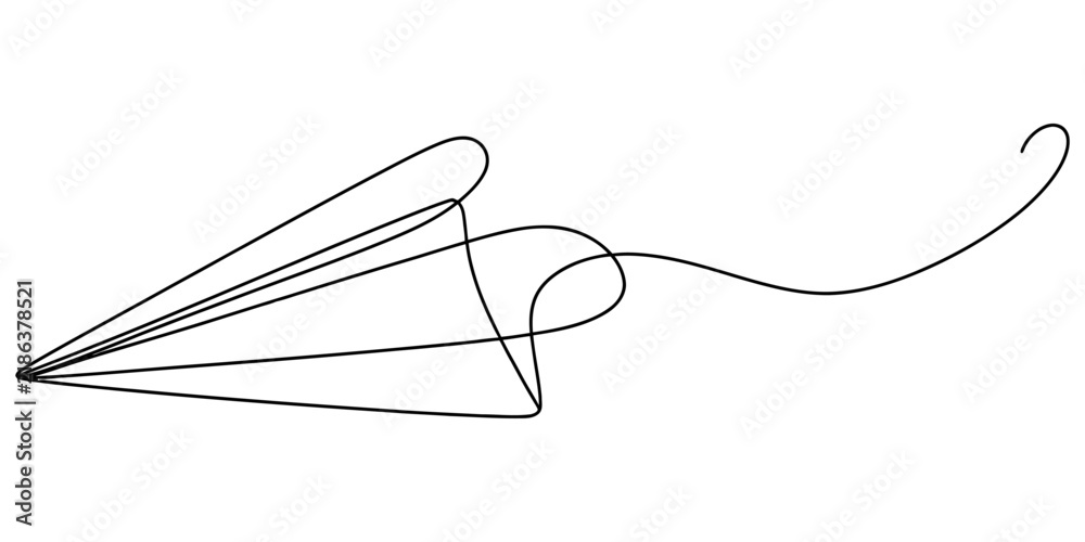 Obraz premium Abstract flowing lines and curves creating a dynamic shape on white background vector illustration, concept for movement and creativity.