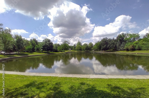 Park Pond on a Sunny Summer Day