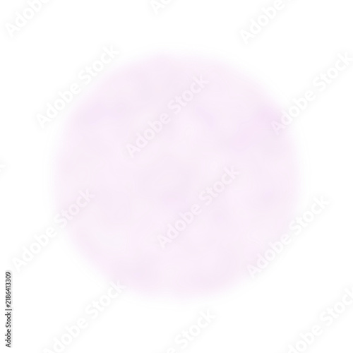 Transperent blurred soft purple circle element isolated on transperent background.
