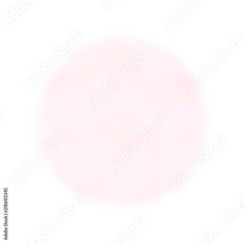 Transperent blurred soft pink circle element isolated on transperent background.