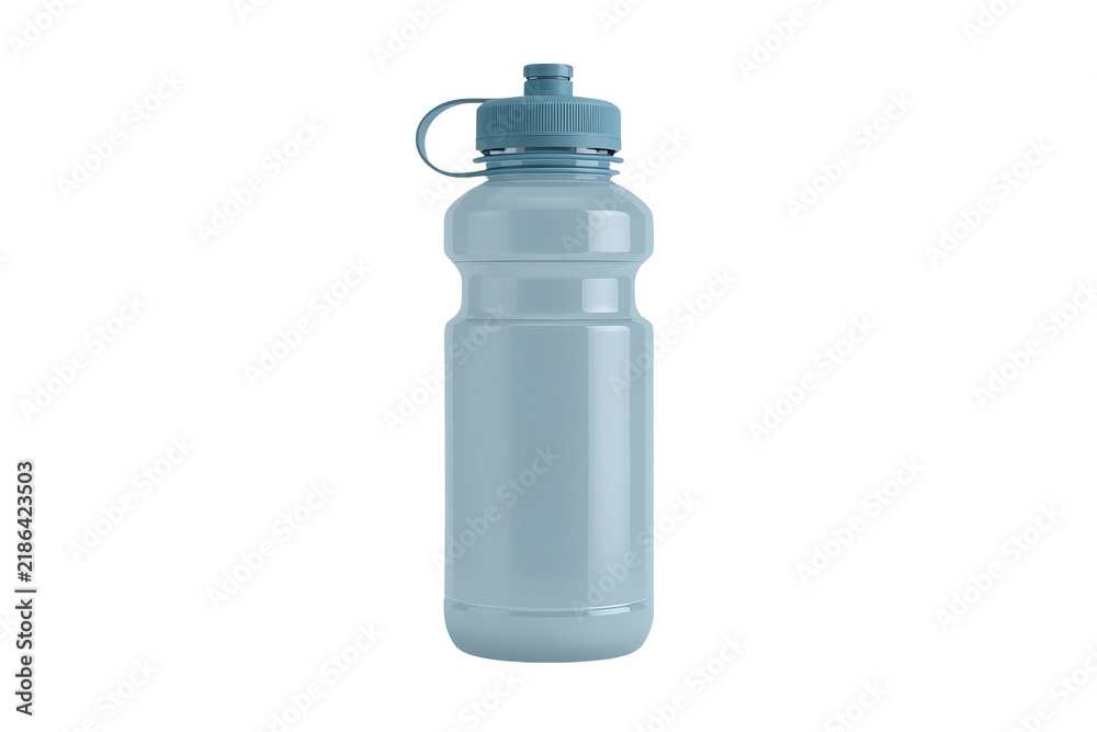 Obraz premium Light blue reusable sports water bottle