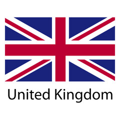 Tableau sur toile Chambre d’enfants United kingdom national flag  © Vexels