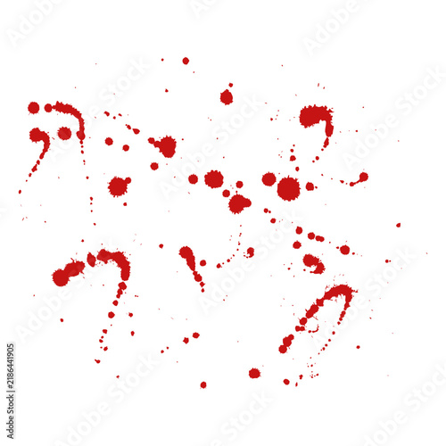 Plakat Drop blood paint splatter