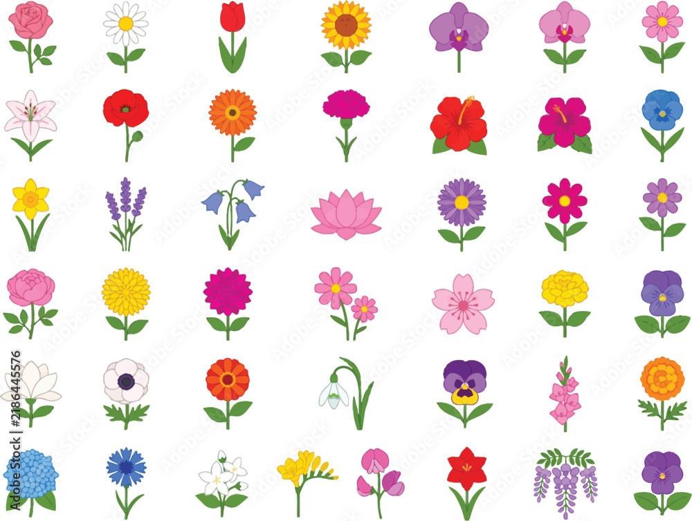 Obraz premium seamless pattern with flowers