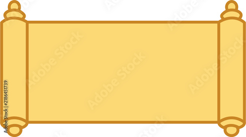 Horizontal Vintage Chinese Scroll Text Title Name Frame