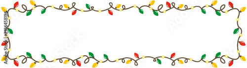 Horizontal Christmas String Light Frame