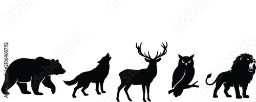 Silhouette of a Dog in Profile for Branding and Design