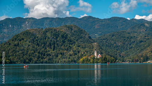 Konstfotografi lake bled in slovenia