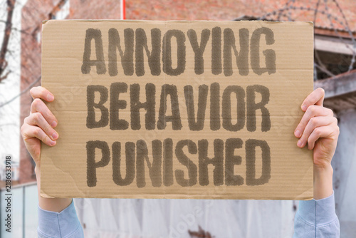 Obraz na plátne "Annoying behavior punished" Being deliberately disruptive in public spaces triggers fines