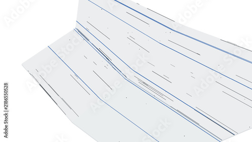 Modern 3D geometric low poly banner background with dynamic speed lines
