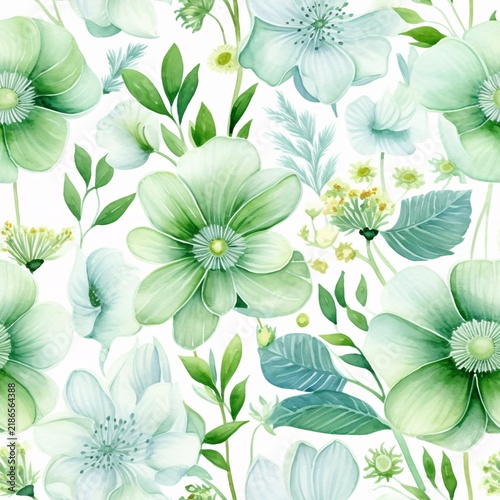 Watercolor Flower Seamless Pattern, Watercolor Flower Digital paper, Abstract Flower Pattern, Floral Seamless Pattern, Watercolor Flower Background, Flowers Pattern